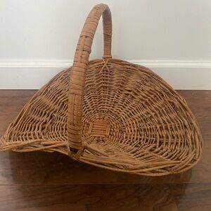 Vintage wood gathering basket
